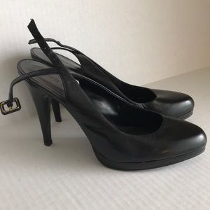 Black Nine West Slingback Pumps